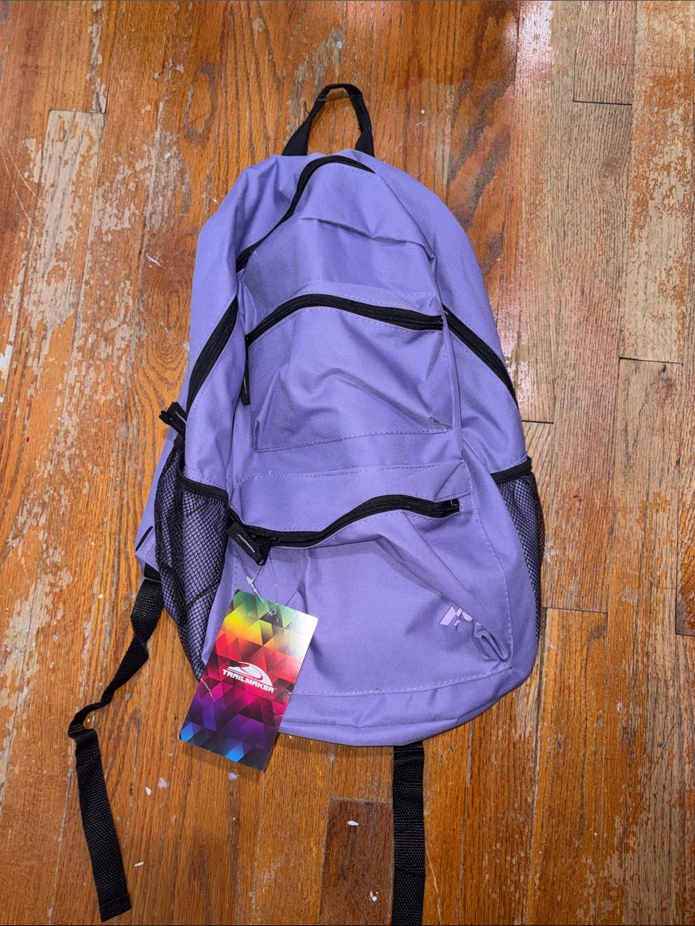 Purple Kids Backpack with Front Pockets - (Brand: ). Brand new